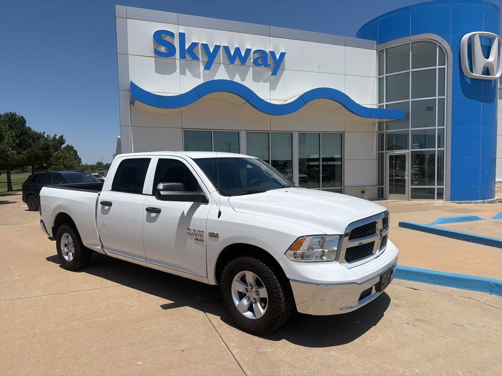 2022 RAM 1500 Classic SLT in Bright White Clearcoat — front three-quarter view