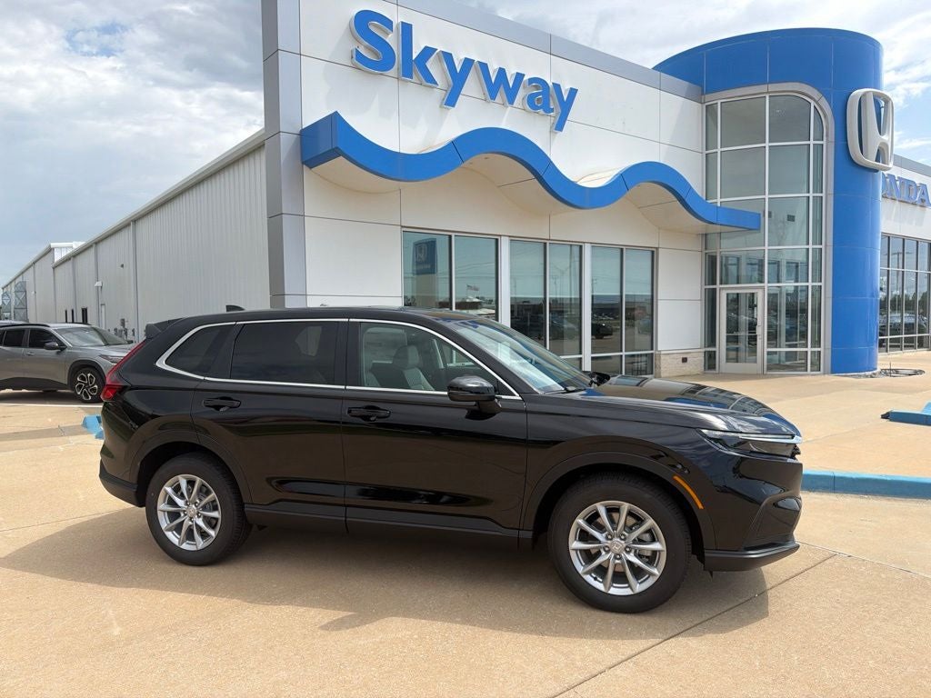 2026 Honda CR-V EX in Crystal Black Pearl — front three-quarter view