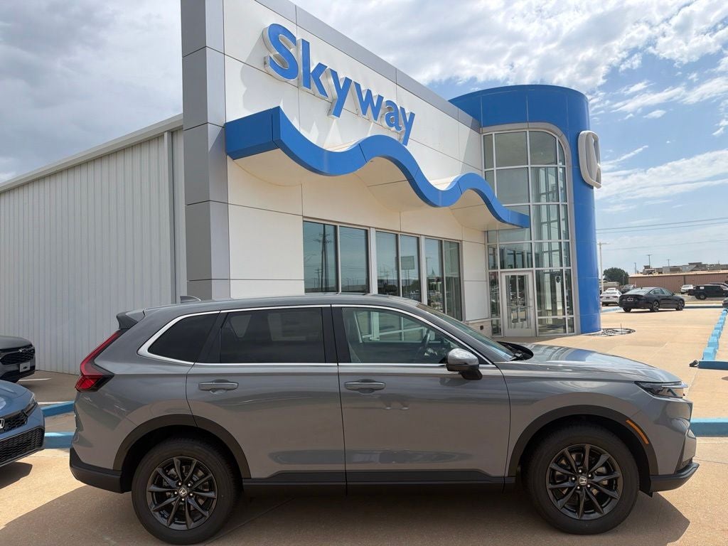 2026 Honda CR-V EX-L in Urban Gray Pearl — front three-quarter view