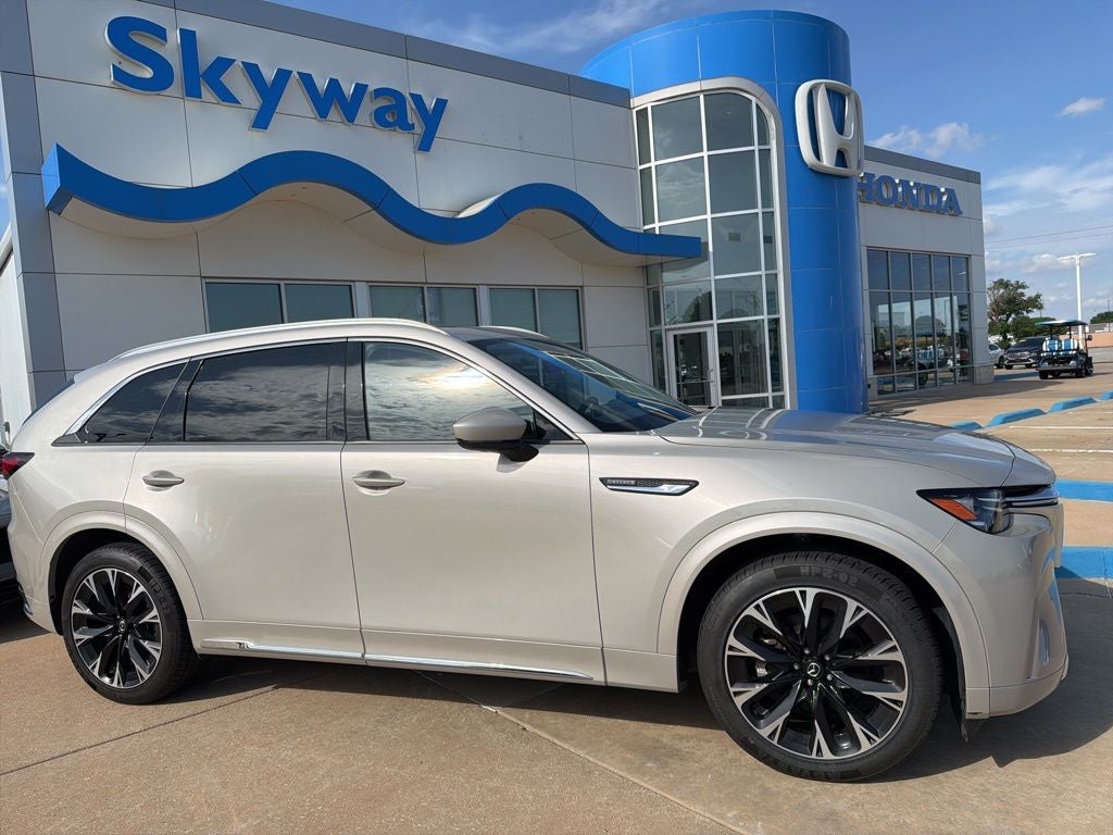 2024 Mazda Mazda CX-90 3.3 Turbo S in Platinum Quartz — front three-quarter view